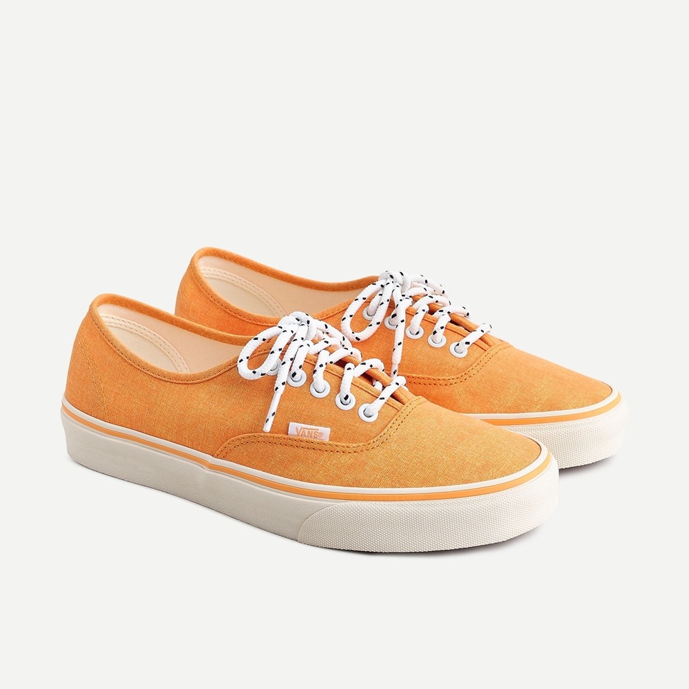 NWT Vans x J.Crew Authentic Sneakers Washed Canvas